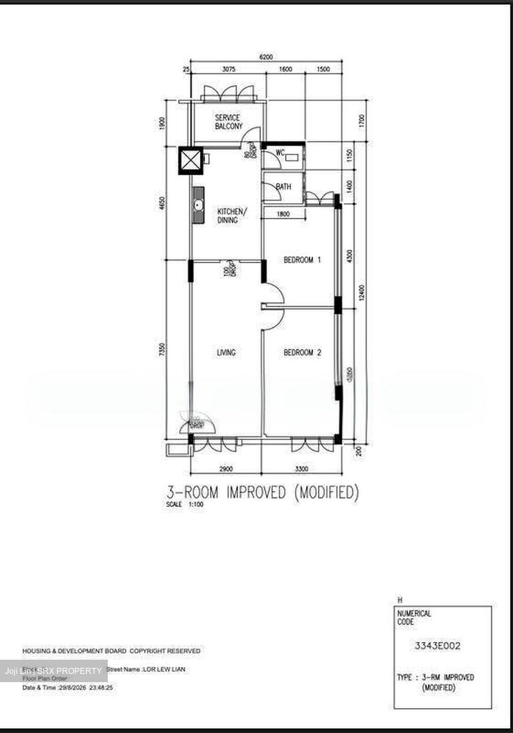 Blk 3 Lew Lian Gardens (Serangoon), HDB 3 Rooms #609545511